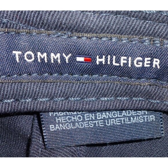 Tommy Hilfiger Spell Out Navy Blue Baseball Cap W/ Red Under Visor - Picture 6 of 8